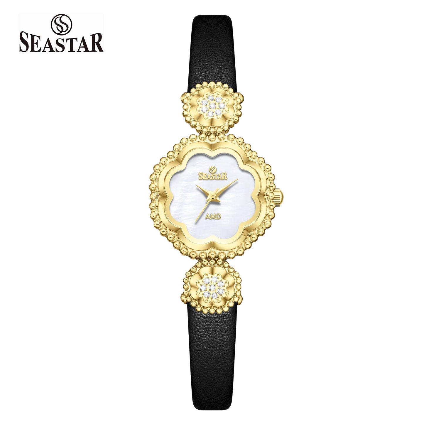 Seastar 1501 Elegant Leather Straps Women's Watch - Seastar Watches-Leather-Seastar Women