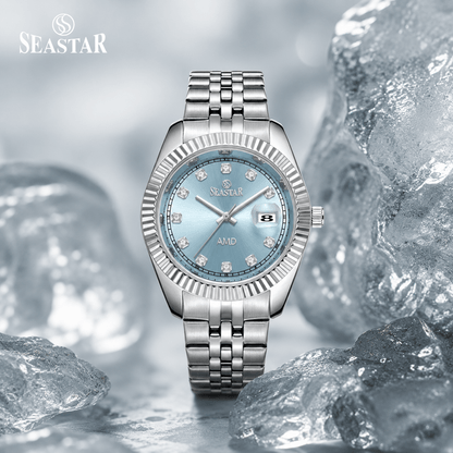 Seastar 2471G Premium Analog Watch | Stainless Steel Case - Seastar Watches-Stainless Steel-Seastar Men