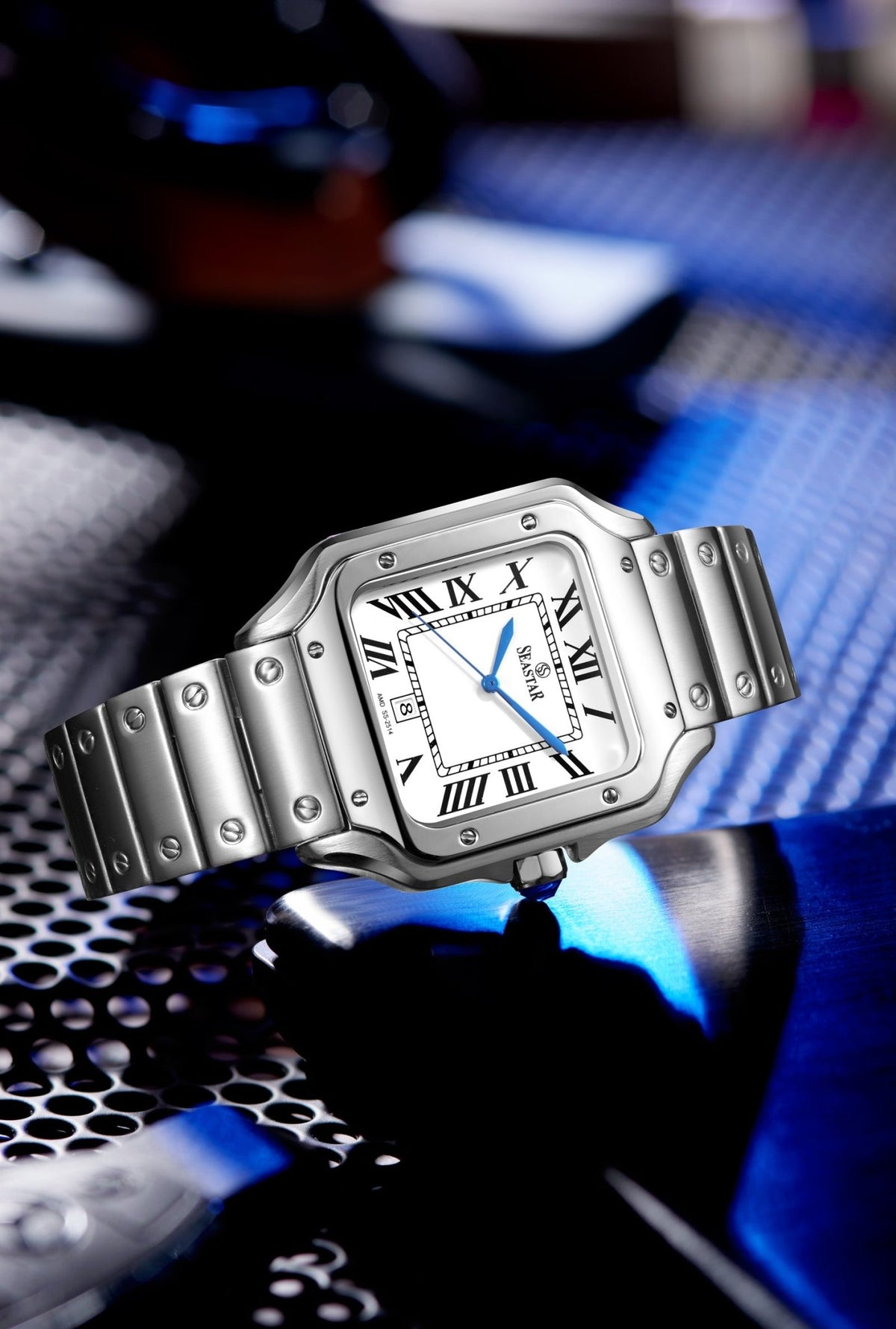 Seastar 2514M Premium Stainless Steel Chain Men's Luxury Watch - Seastar Watches-Stainless Steel-Seastar Men