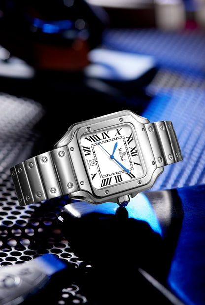 Seastar 2514M Premium Stainless Steel Chain Men's Luxury Watch - Seastar Watches-Stainless Steel-Seastar Men