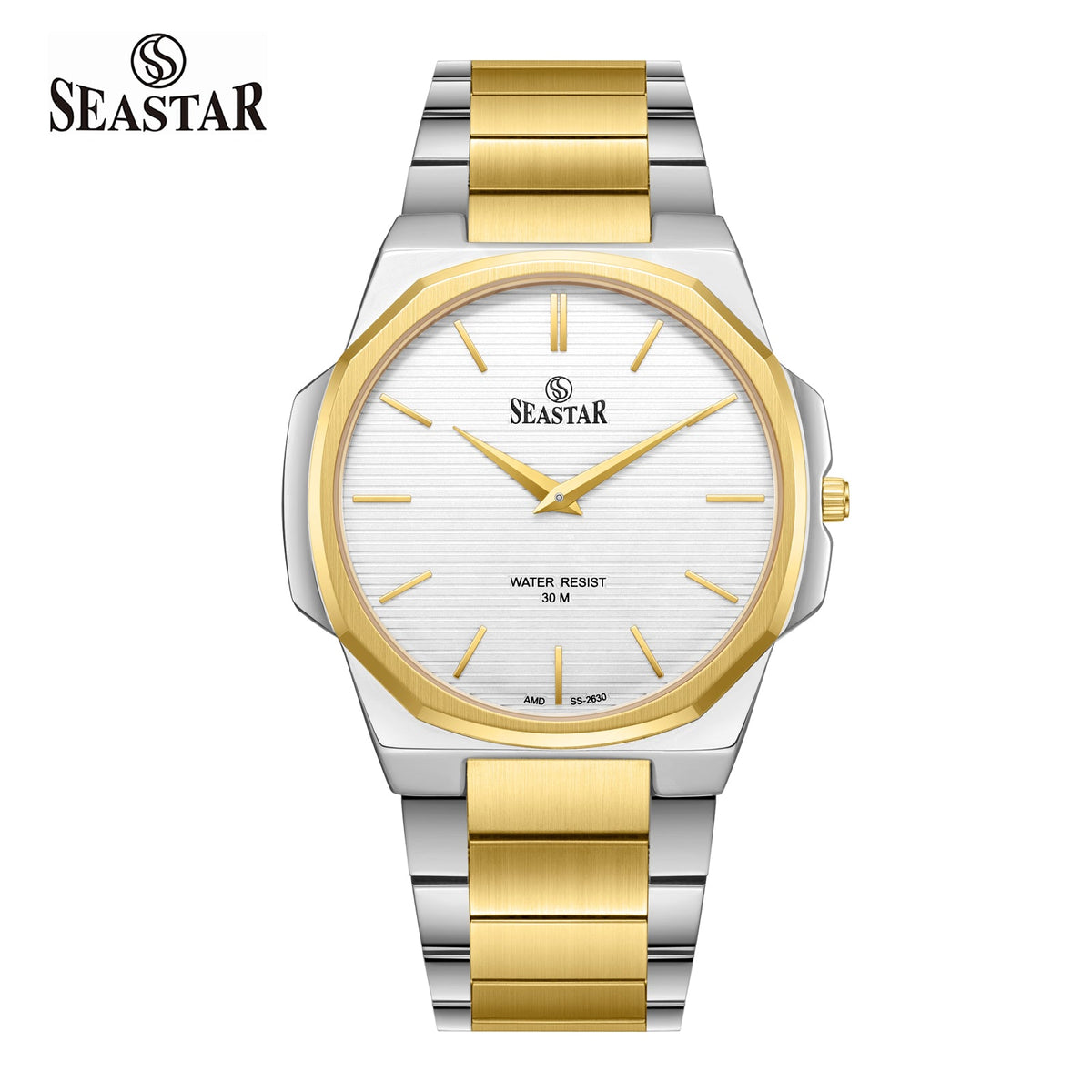 Seastar 2630M Analog Stainless Steel Men's Watch - Seastar Watches-Stainless Steel-Seastar Men