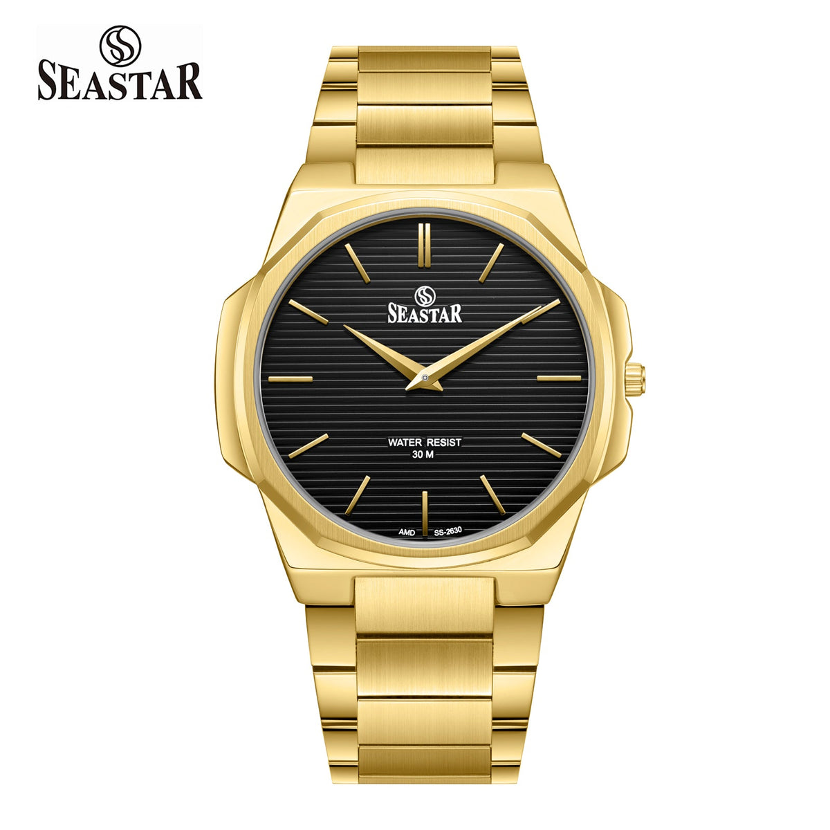 Seastar 2630M Analog Stainless Steel Men's Watch - Seastar Watches-Stainless Steel-Seastar Men