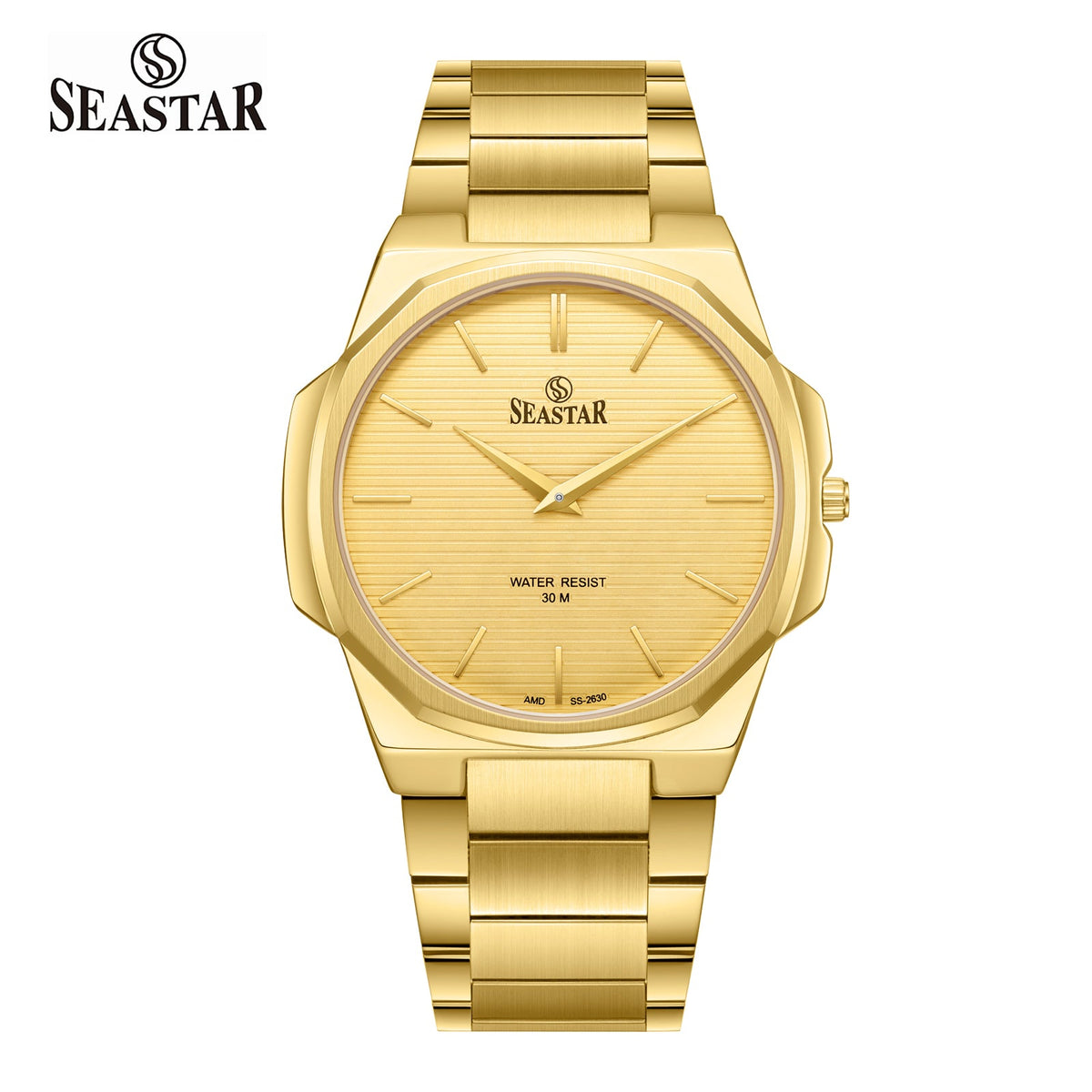 Seastar 2630M Analog Stainless Steel Men's Watch - Seastar Watches-Stainless Steel-Seastar Men