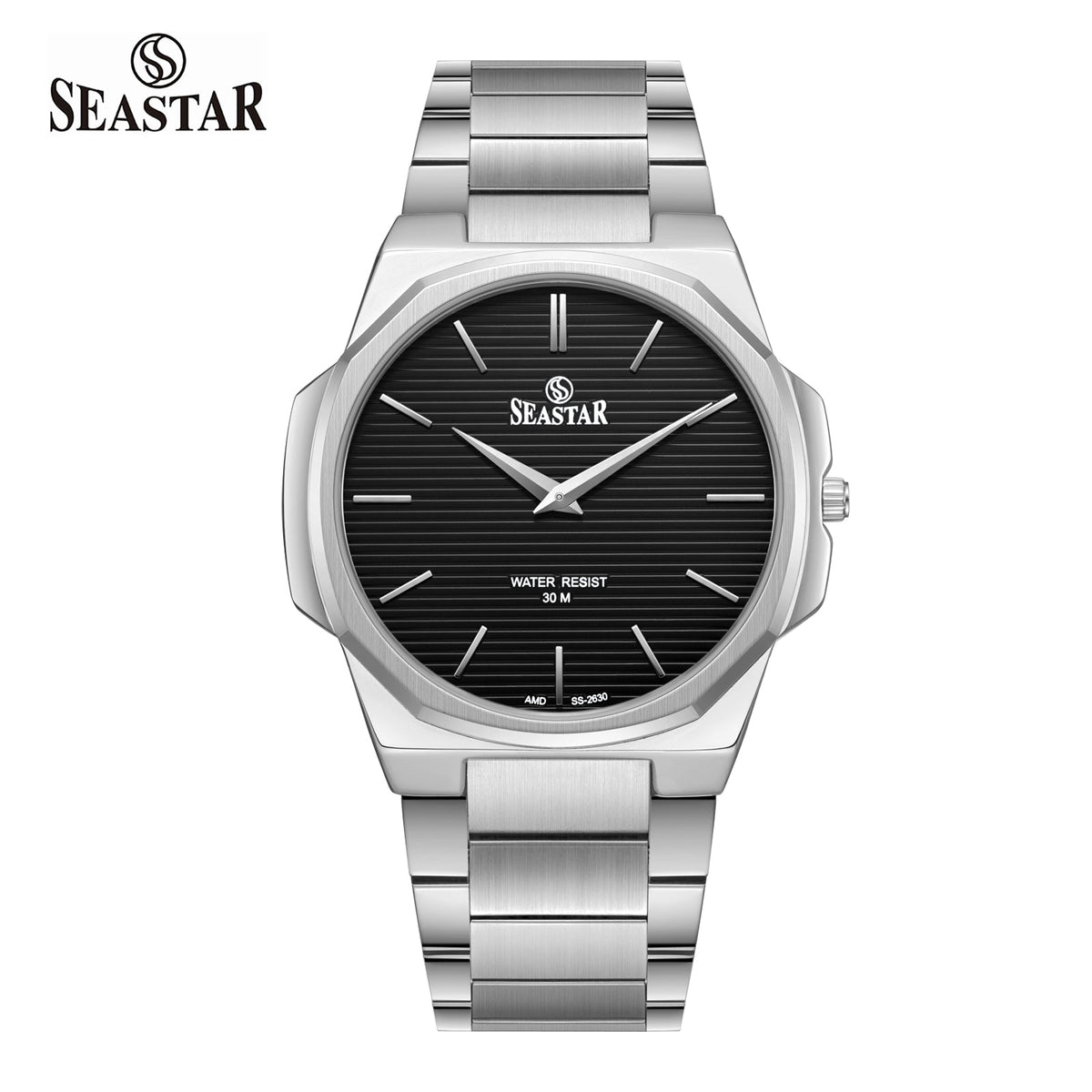 Seastar 2630M Analog Stainless Steel Men's Watch - Seastar Watches-Stainless Steel-Seastar Men