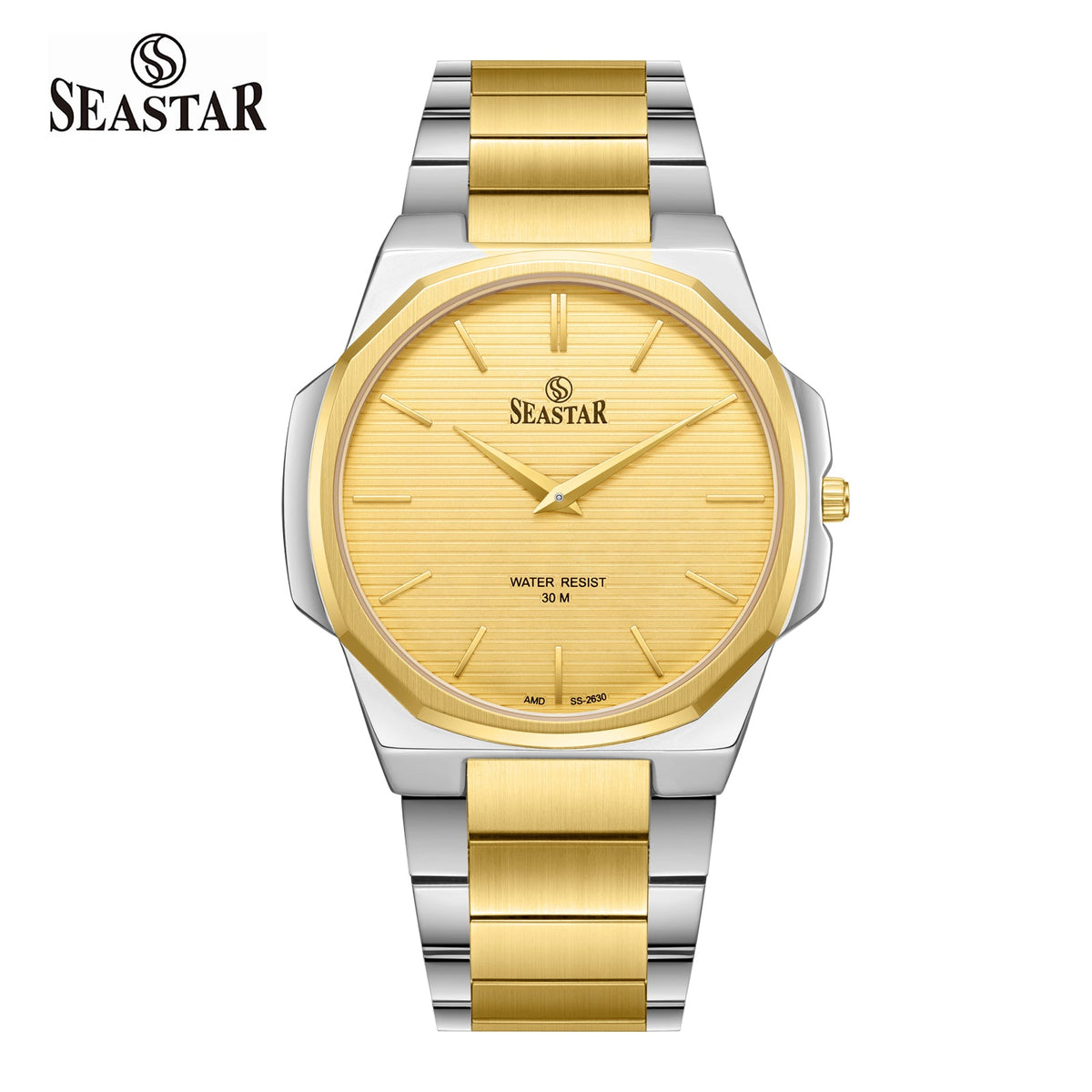 Seastar 2630M Analog Stainless Steel Men's Watch - Seastar Watches-Stainless Steel-Seastar Men