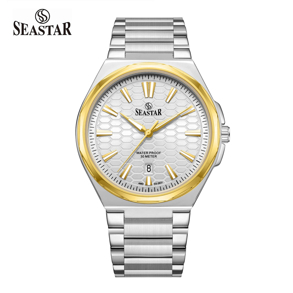 Seastar 2631M Stainless Steel Analog Men's Watch - Seastar Watches-Stainless Steel-Seastar Men