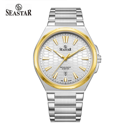 Seastar 2631M Stainless Steel Analog Men's Watch - Seastar Watches-Stainless Steel-Seastar Men