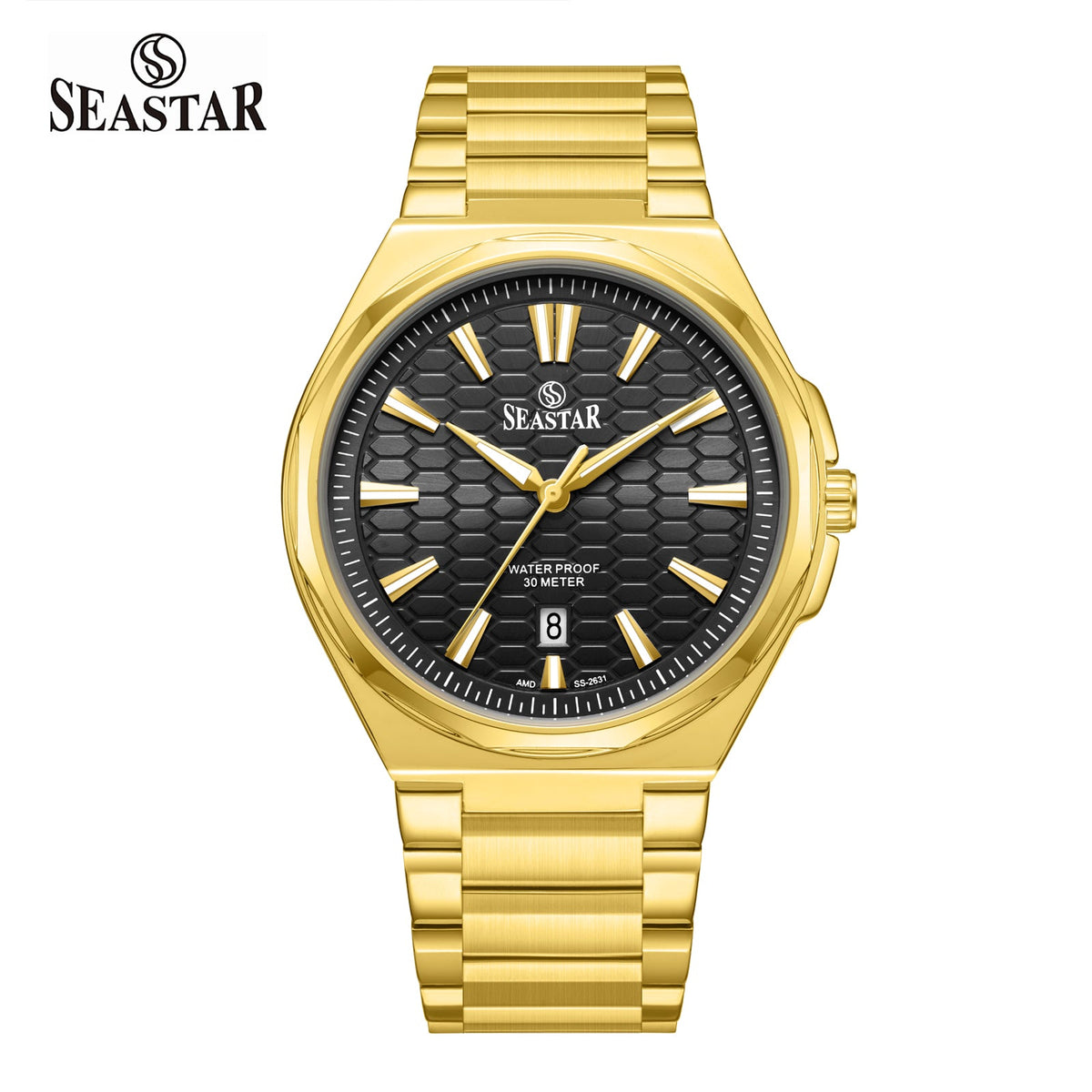Seastar 2631M Stainless Steel Analog Men's Watch - Seastar Watches-Stainless Steel-Seastar Men
