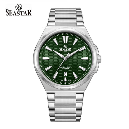 Seastar 2631M Stainless Steel Analog Men's Watch - Seastar Watches-Stainless Steel-Seastar Men