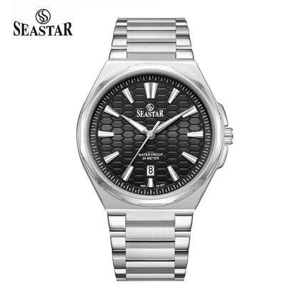 Seastar 2631M Stainless Steel Analog Men's Watch - Seastar Watches-Stainless Steel-Seastar Men