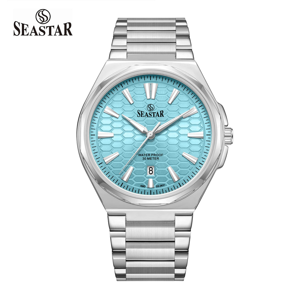 Seastar 2631M Stainless Steel Analog Men's Watch - Seastar Watches-Stainless Steel-Seastar Men