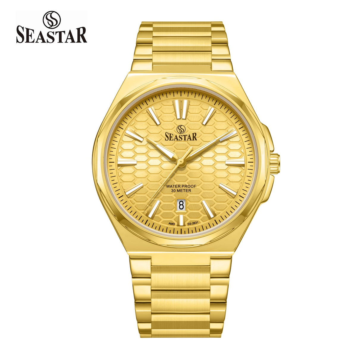 Seastar 2631M Stainless Steel Analog Men's Watch - Seastar Watches-Stainless Steel-Seastar Men
