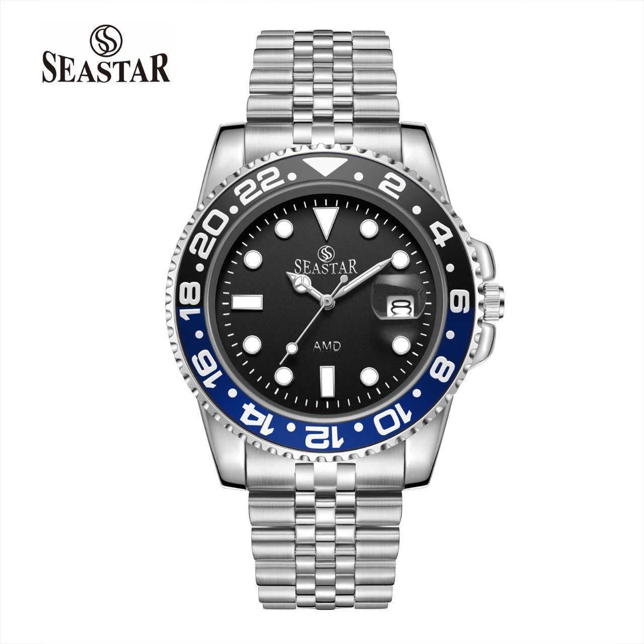 Seastar 5839M – Stainless Steel Men's Luxury Watch - Seastar Watches-Stainless Steel-Seastar Men
