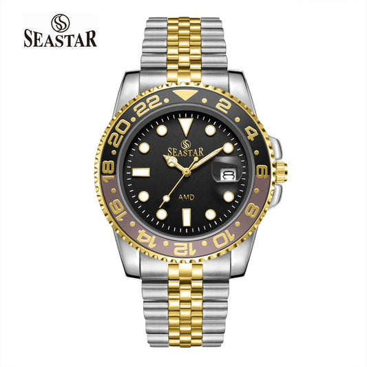 Seastar 5839M – Stainless Steel Men's Luxury Watch - Seastar Watches-Stainless Steel-Seastar Men