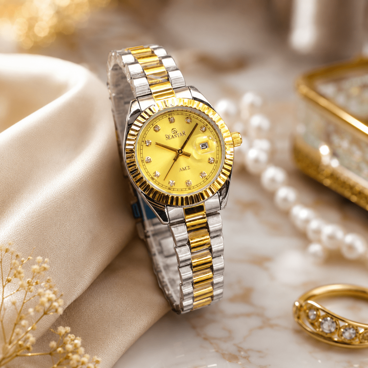 Seastar S1111L – Women’s Stainless Steel Watch - Seastar Watches-Stainless Steel-Seastar Women