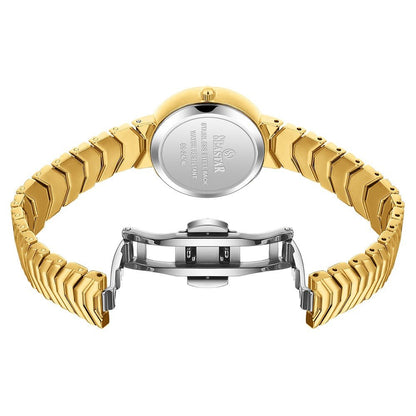 Seastar SS-2424L – Women's Luxury Gold Chain Crystal Dial Watch - Seastar Watches-Stainless Steel-Seastar Women