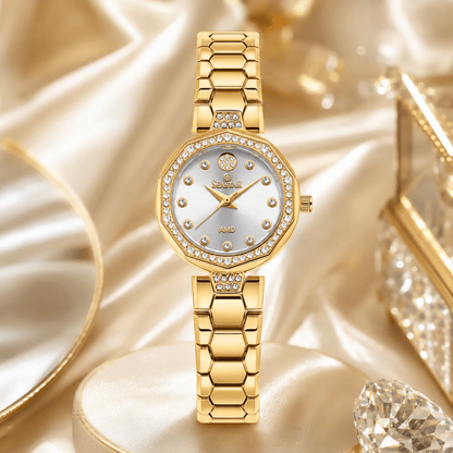 Seastar SS-2427L – Elegant Women's Bracelet Watch with Crystal Accents - Seastar Watches-Stainless Steel-Seastar Women