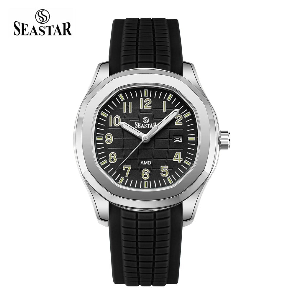 Seastar SS-2442M – Men's Sport Silicone Strap Casual Watch - Seastar Watches-Sports-Seastar Men