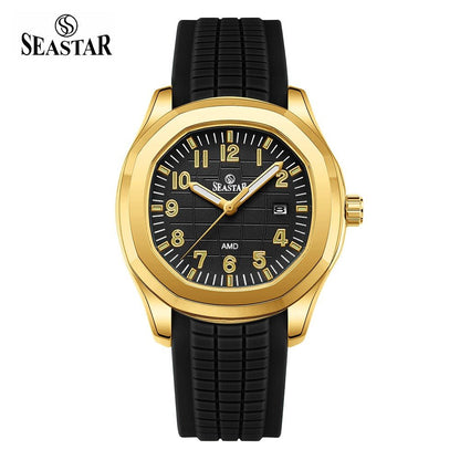 Seastar SS-2442M – Men's Sport Silicone Strap Casual Watch - Seastar Watches-Sports-Seastar Men