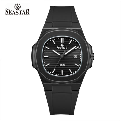 SEASTAR SS-2443M Men's Silicone Strap Analog Watch - Seastar Watches-Sports-Seastar Men