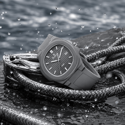 SEASTAR SS-2443M Men's Silicone Strap Analog Watch - Seastar Watches-Sports-Seastar Men