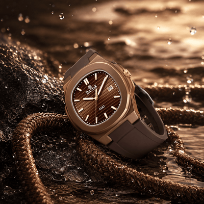SEASTAR SS-2443M Men's Silicone Strap Analog Watch - Seastar Watches-Sports-Seastar Men