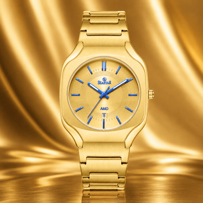 SEASTAR SS-2449M Sleek Analog Men's Watch with Date - Seastar Watches-Stainless Steel-Watches
