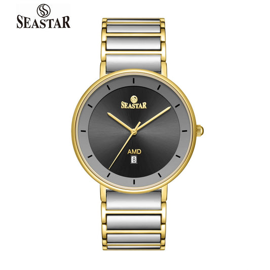 SEASTAR SS-2454M Ultra-Slim Analog Men’s Watch - Seastar Watches-Stainless Steel-Seastar Men