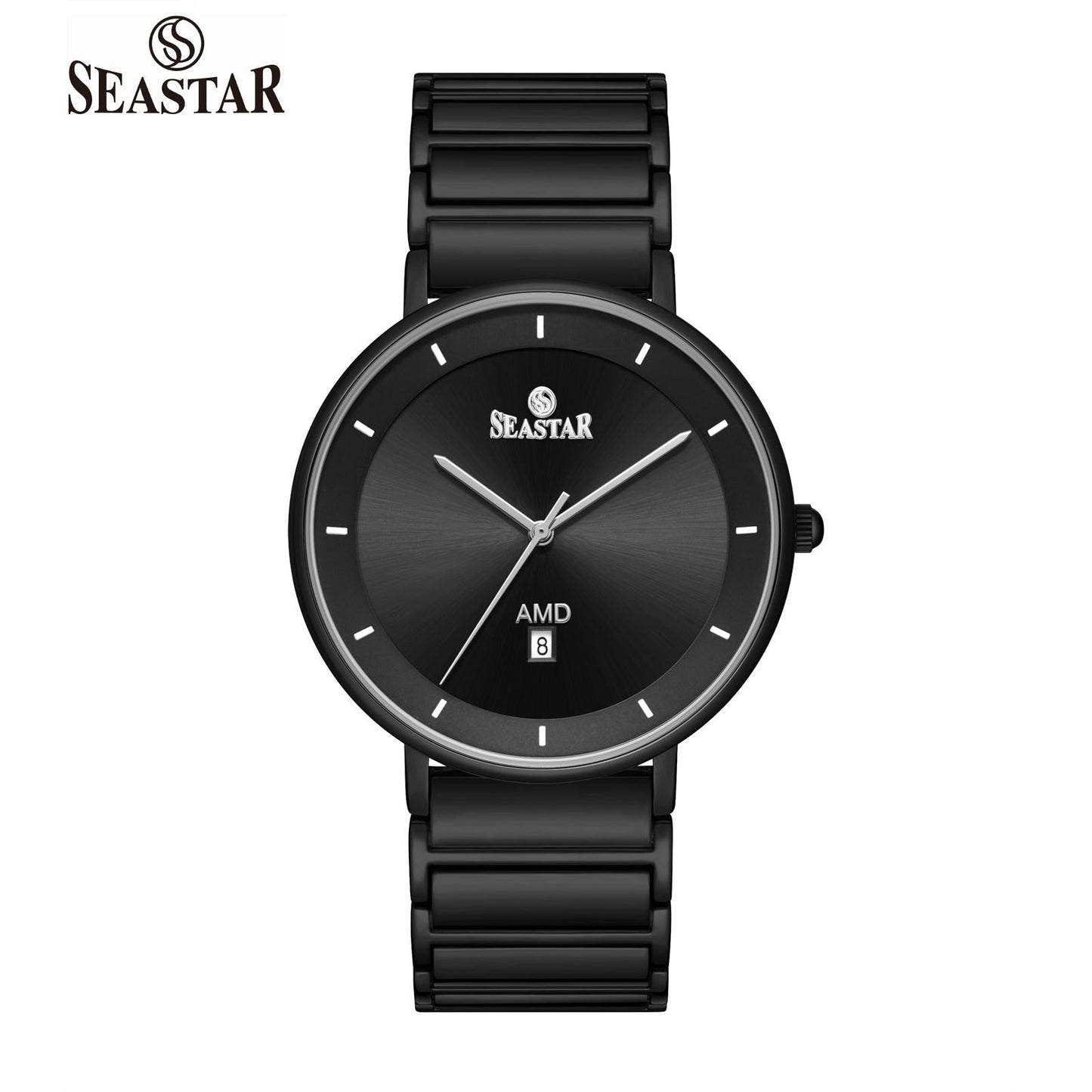 SEASTAR SS-2454M Ultra-Slim Analog Men’s Watch - Seastar Watches-Stainless Steel-Seastar Men