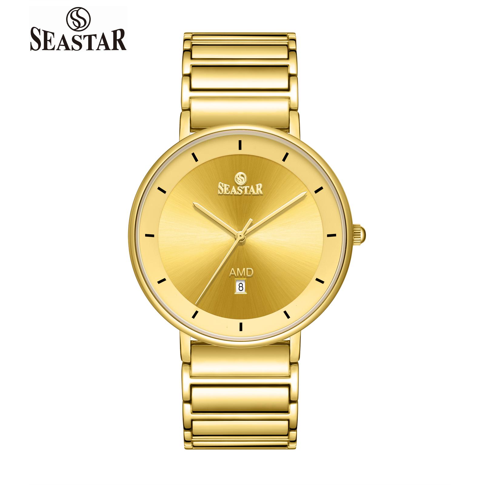 SEASTAR SS-2454M Ultra-Slim Analog Men’s Watch - Seastar Watches-Stainless Steel-Seastar Men