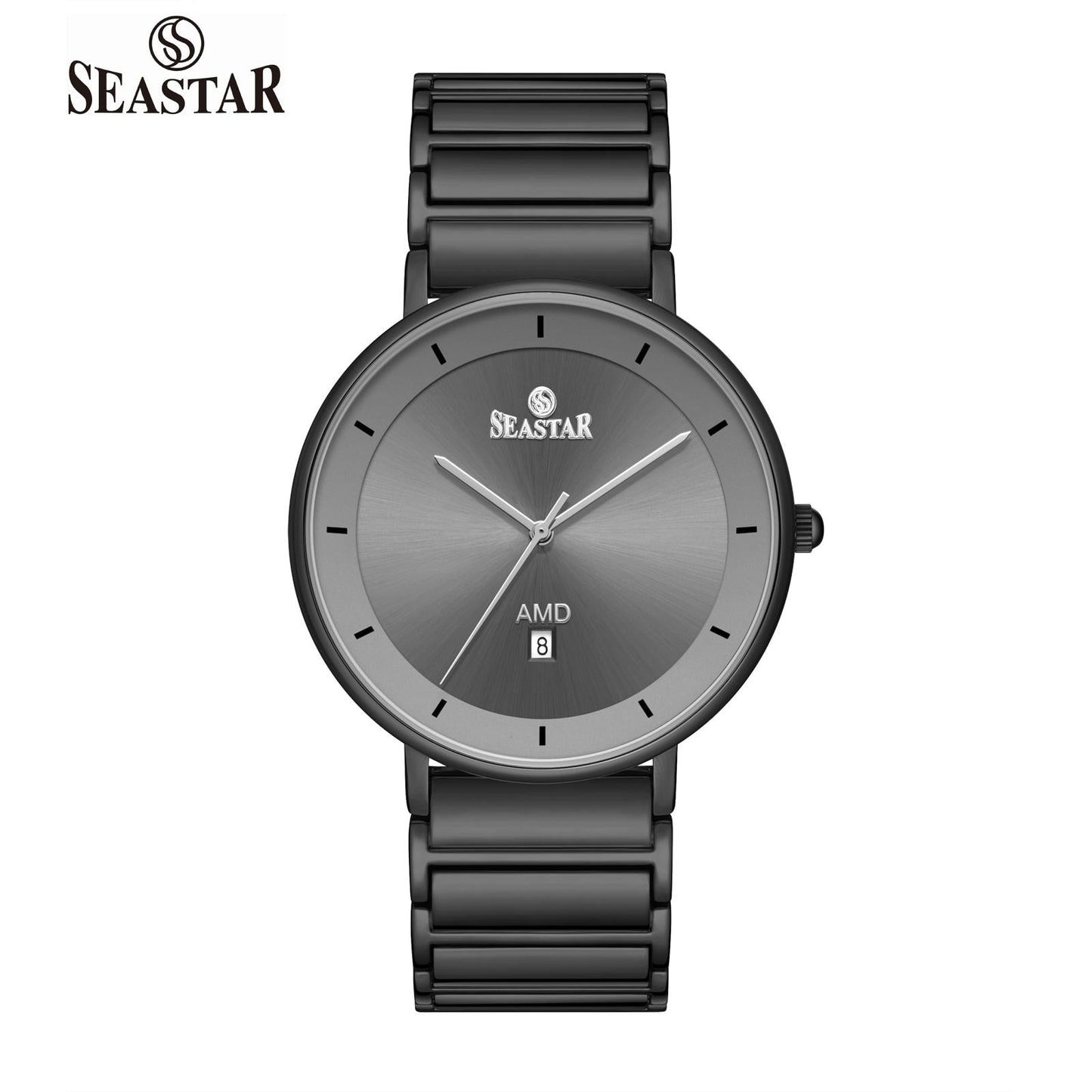 SEASTAR SS-2454M Ultra-Slim Analog Men’s Watch - Seastar Watches-Stainless Steel-Seastar Men