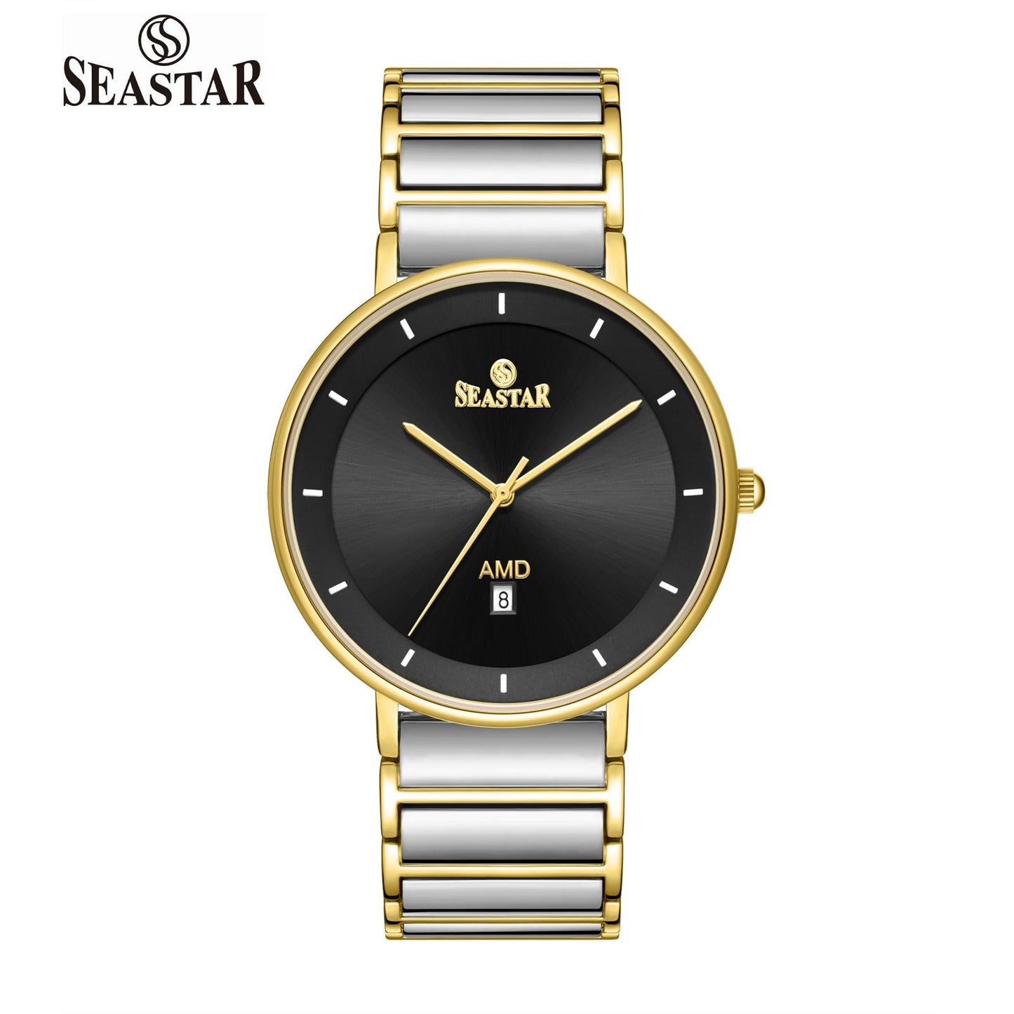 SEASTAR SS-2454M Ultra-Slim Analog Men’s Watch - Seastar Watches-Stainless Steel-Seastar Men