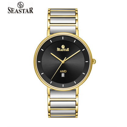 SEASTAR SS-2454M Ultra-Slim Analog Men’s Watch - Seastar Watches-Stainless Steel-Seastar Men