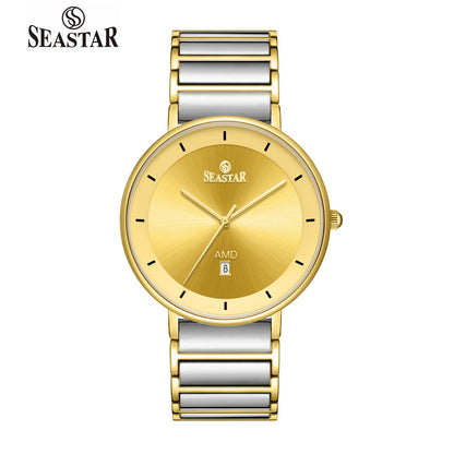 SEASTAR SS-2454M Ultra-Slim Analog Men’s Watch - Seastar Watches-Stainless Steel-Seastar Men