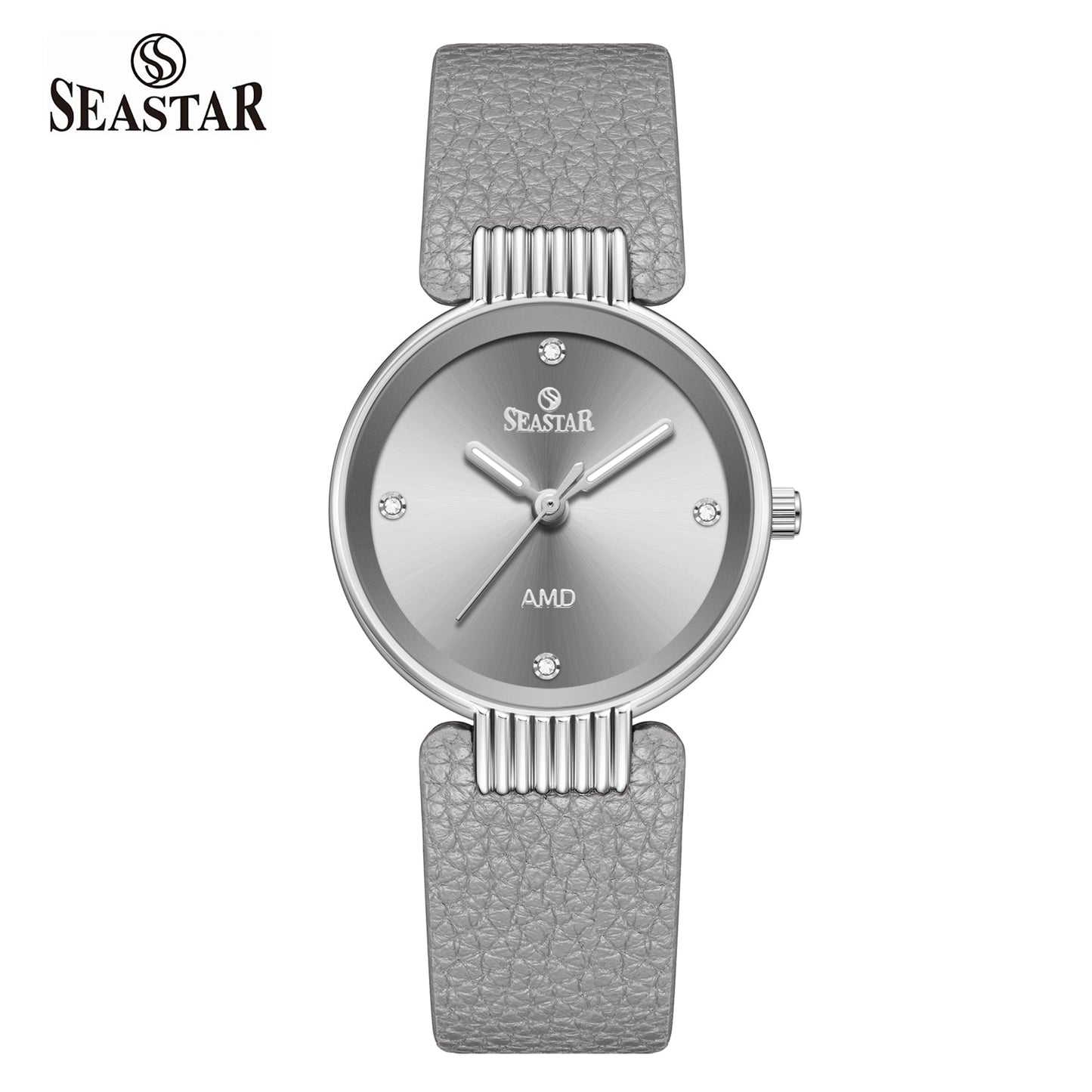 Seastar SS-2461L Vintage Round Ladies Watch | Petite Leather Strap Series - Seastar Watches-Leather-Seastar Women