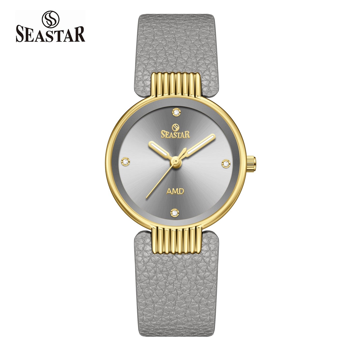 Seastar SS-2461L Vintage Round Ladies Watch | Petite Leather Strap Series - Seastar Watches-Leather-Seastar Women