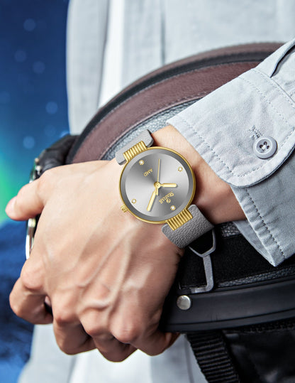 Seastar SS-2461M Men’s Classic Round Watch | Luxury Leather Strap Edition - Seastar Watches-Leather-Seastar Men