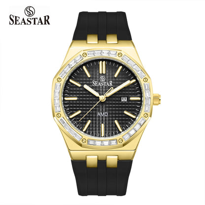 Seastar SS-2465M – Men’s Silicone Strap Watch - Seastar Watches-Sports-Seastar Men