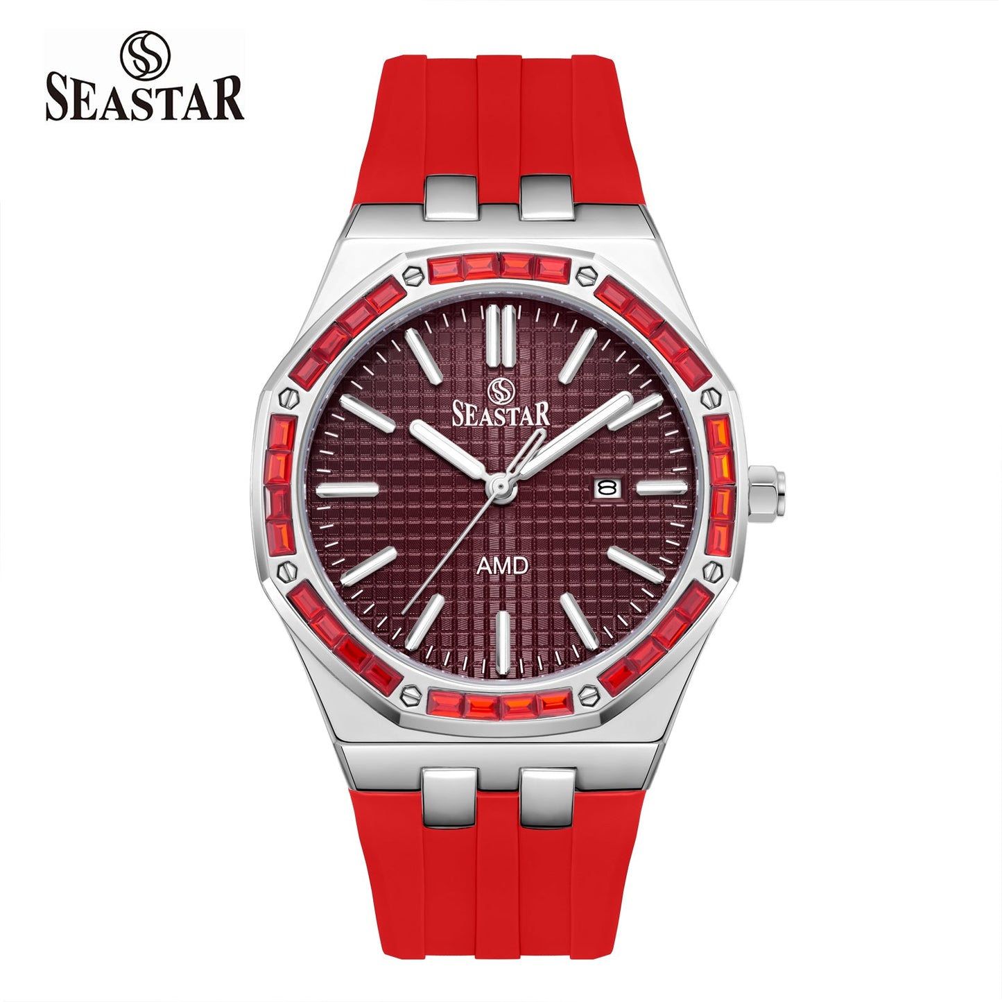 Seastar SS-2465M – Men’s Silicone Strap Watch - Seastar Watches-Sports-Seastar Men