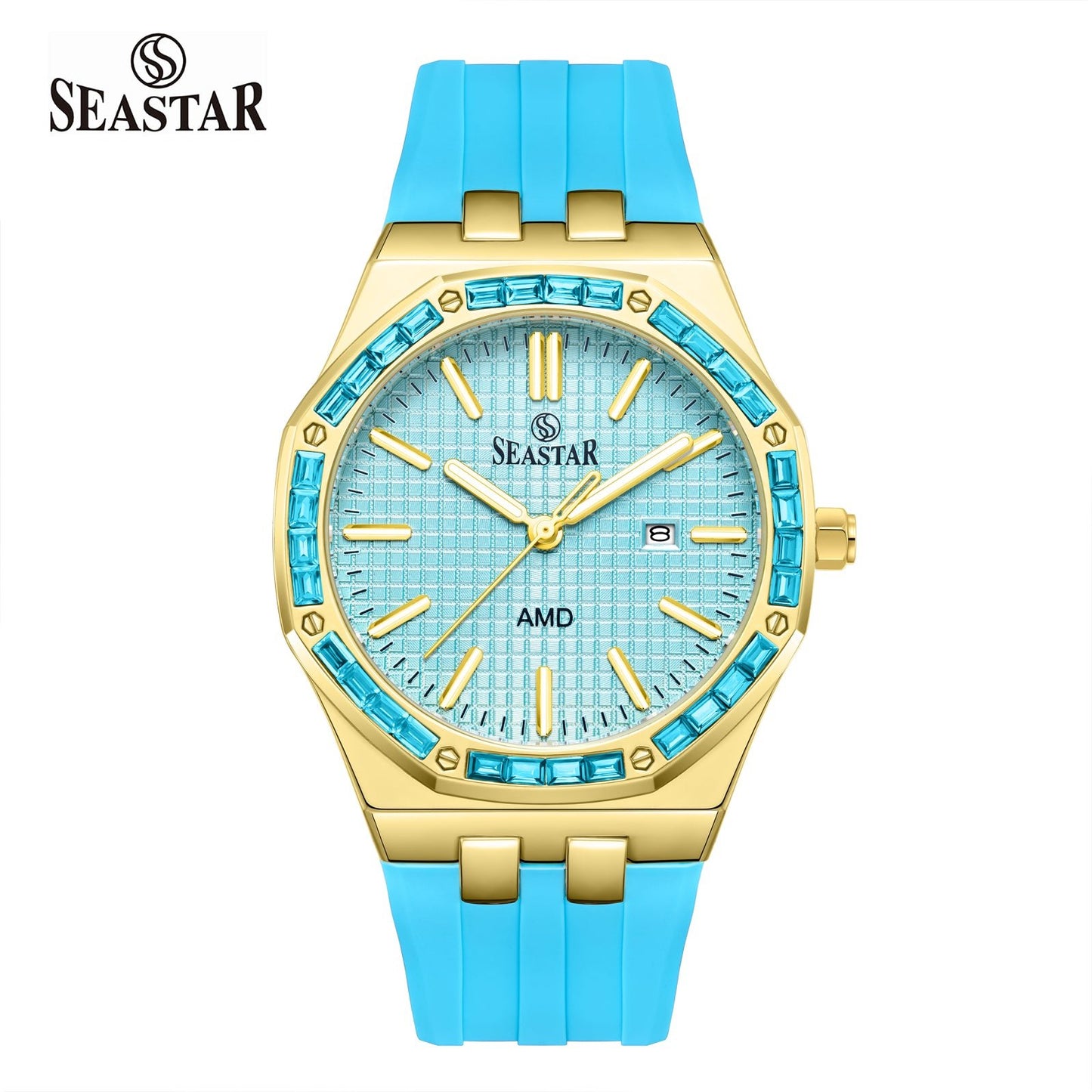 Seastar SS-2465M – Men’s Silicone Strap Watch - Seastar Watches-Sports-Seastar Men