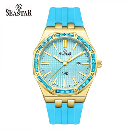 Seastar SS-2465M – Men’s Silicone Strap Watch - Seastar Watches-Sports-Seastar Men