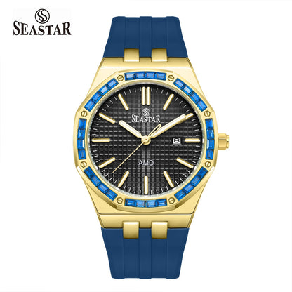 Seastar SS-2465M – Men’s Silicone Strap Watch - Seastar Watches-Sports-Seastar Men