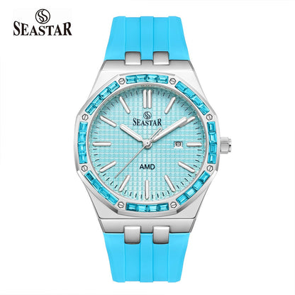 Seastar SS-2465M – Men’s Silicone Strap Watch - Seastar Watches-Sports-Seastar Men