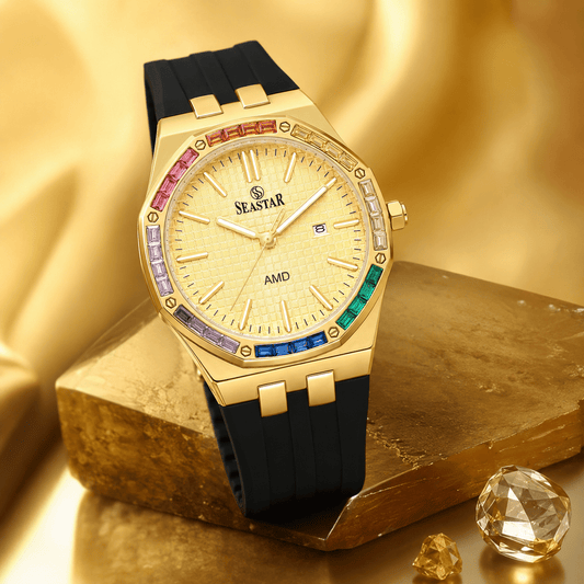 Seastar SS-2465M – Men’s Silicone Strap Watch - Seastar Watches-Sports-Seastar Men