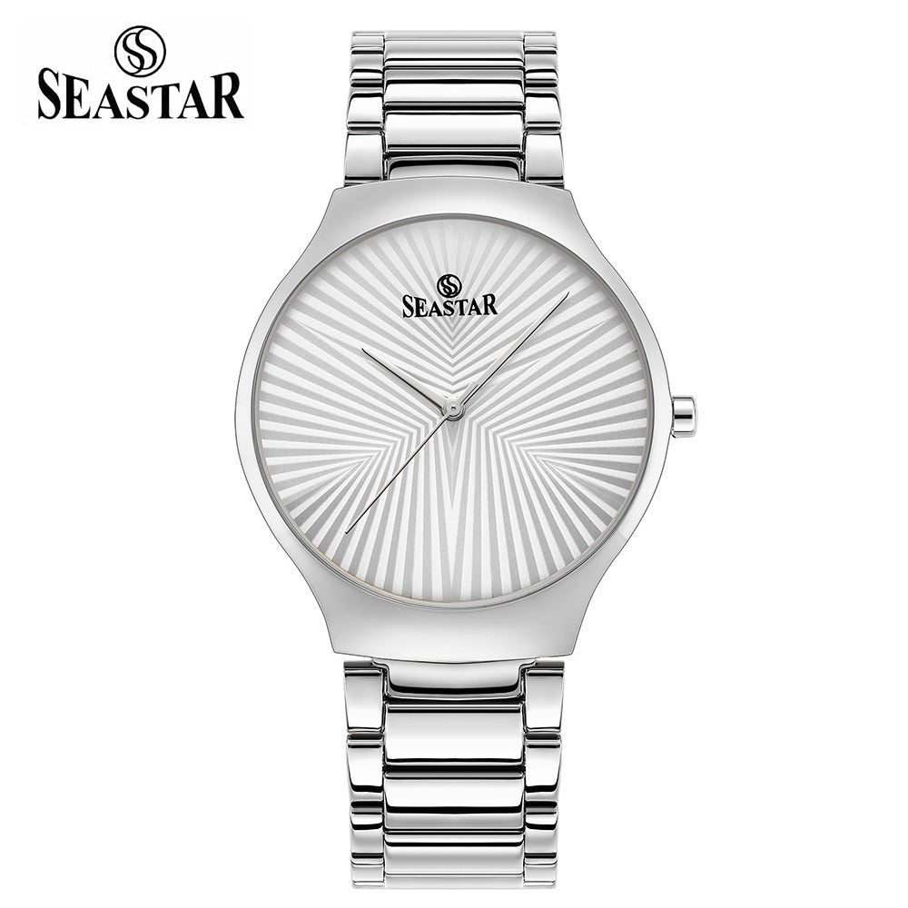Seastar SS-2470M – Ultra Slim Stainless Steel Men's Watch - Seastar Watches-Stainless Steel-Seastar Women