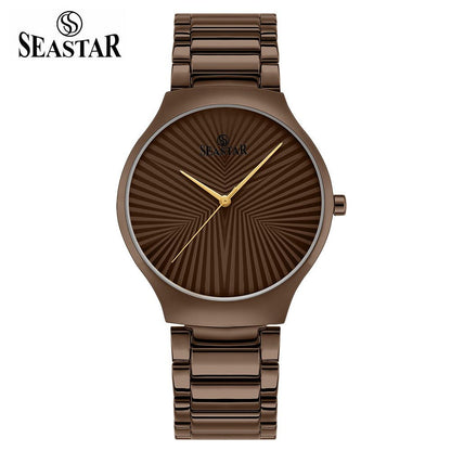 Seastar SS-2470M – Ultra Slim Stainless Steel Men's Watch - Seastar Watches-Stainless Steel-Seastar Women