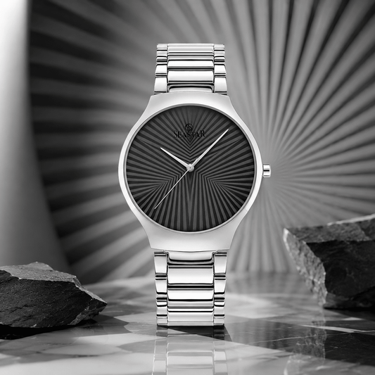 Seastar SS-2470M – Ultra Slim Stainless Steel Men's Watch - Seastar Watches-Stainless Steel-Seastar Women