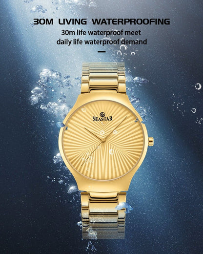 Seastar SS-2470M – Ultra Slim Stainless Steel Men's Watch - Seastar Watches-Stainless Steel-Seastar Women