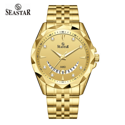 Seastar SS-2472M Stainless Steel Men's Watch - Seastar Watches-Stainless Steel-Seastar Men