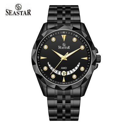 Seastar SS-2472M Stainless Steel Men's Watch - Seastar Watches-Stainless Steel-Seastar Men